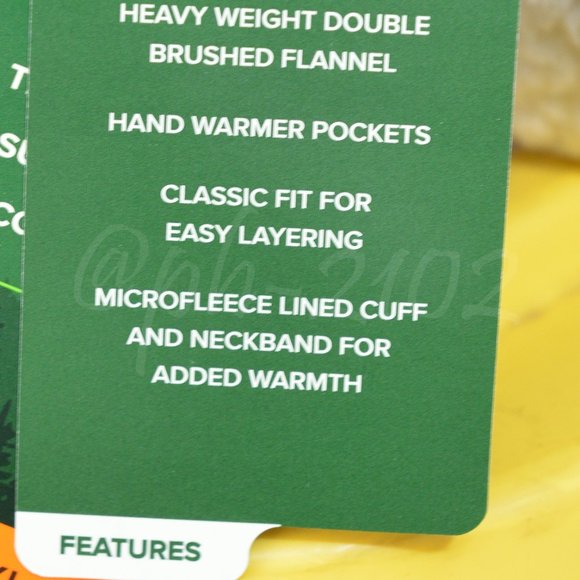 NWT Brown Orvis men heavy weight flannel shirt - Picture 5 of 6